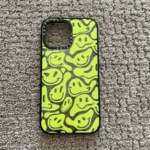 Casetify clear green happy face case- Iphone 13 pro max